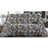 SpazioTessile Copritutto Arredatutto Telo arredo Copridivano Copriletto Ginko Letto Divano 100% Puro Cotone Misure Maxi (Piombo Giallo, 180x300)