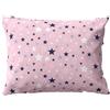 PinkZebra 40 x 50 cm, federa per cuscino per bambini, in 100% cotone, Öko-Tex Standard 100, federe per bambini con chiusura lampo, made in EU, stelle rosa
