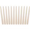 BRUBAKER Candele Affusolate da 24 cm per Candelieri e Portacandele - Candele Decorative Lunghe, Antigoccia e a Lunga Durata - Set di Lumini Affusolate - 12 Pezzi, Color Champagne