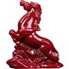 PIGPIGFLY Cinnabar (Zinnober) Scultura Cavallo - Statua Artigianale per l'Anno del Cavallo, Decorazione Home esclusiva & Figure moderne per il Soggiorno