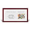 RahmenMax Morena - Cornice portafoto 37,5 x 98 cm, colore: rosso vinaccia, cancellata, 98 x 37,5 cm, con retro bianco e vetro acrilico antiriflesso