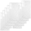 Qnbonrich Adesivi per piastrelle, effetto marmo, 10 pezzi, 60 x 30 cm, autoadesive, impermeabili, rimovibili per cucina, bagno, soggiorno, piastrelle da parete (bianco)
