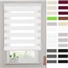 YANHONG Tenda a rullo 45 x 350 cm Rivestimento Isolante, Tenda Termica Isolante Oscurante, Montaggio con e senza Fori, per Porte e Finestre, Bianco