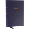 Thomas Nelson NKJV, Single-Column Wide-Margin Reference Bible, Cloth over Board, Blue, Red Letter, Comfort Print: Holy Bible, New King James Version