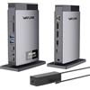 WAVLINK Docking Station【solo per Windows】, 2*DP+HDMI, (1 * 4K144Hz/8K30Hz) | Triplo Display USB C Hub, Doppia 4K@60Hz, USB-C/A, Ricarica PD 3.1 125W , Ethernet, SD/TF, Audio
