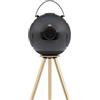 UB+ dB1 doubleBASS - Altoparlante Bluetooth bianco, suono Hi-Fi da 40 W con bassi profondi, tempo di riproduzione di 20 ore, accoppiamento IPX5 e TWS (bianco brillante) (grigio metallizzato satinato)