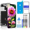 Brinonac Soft OLED Display per iPhone 14 Pro 6,1 FHD COP Sostituzione Digitizer | Schermo Retina COP Full HD Digitizer, Face ID, Uso Con Occhiali Da Sole, Include Kit Attrezzi, Vetro e Sigillo Impermeabile