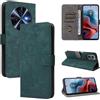 MOJIA Cover per Oukitel C5, Custodia Flip Portafoglio per Telefono con Supporto e Slot per Schede, PU Custodia Con Funzione Antifurto RFID. Verde