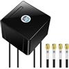 Maswell 5-in-1 GPS|5G-Antenna da esterno 4X4 MIMO, fino a 6 dBi, Omni Cross Polarized banda larga 600-8000 MHz, 4G+ LTE-A 5G UWB, WiFi 6E WiFi 7, GNSS GLONASS Beidou Gaileo, SMA-Stecker
