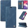 Ttianfa Compatible con OPPO Reno 8 Lite 5G Cover TPU Pelle Portafoglio Custodia con Slot per Schede Antiurto Funzione di Supporto-Blu