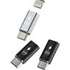 WASRUYI Adattatore da Lightning femmina a USB C maschio (confezione da 3) per Apple iPhone 16 15 Pro Max per iPad Compatibile con Samsung Tipo C Adattatore di ricarica Cavo di ricarica Convertitore Porta Cavo