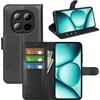 Fertuo Cover per Xiaomi Redmi Note 15 Pro Plus/POCO M8 Pro 5G, Custodia Portafoglio Cover a Libro in Pelle Flip Case Sottile con Silicone Bumper, Fibbia Magnetica, Porta Carte e Kickstand, Nero