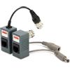TrAdE shop Traesio- Coppia TRASMETTITORI Video Audio BALUN Alimentazione Porta LAN RJ45 Cavo Cat 5