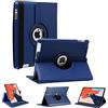 World biz Custodia in pelle con supporto girevole a 360° per iPad Air 3 2019 di terza generazione e iPad Pro 10.5 2017, cover con accensione e spegnimento automatico A1701/A1709 (blu navy)