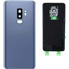 Senza Marchio (KIT) Copri Batteria + biadesivo + lente compatibile per SAMSUNG GALAXY S9 Plus G965F G965 + Ricambio Vetro Posteriore Back Cover Retro Scocca adesivo + lente obbiettivo CAMERA (Blu)