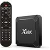Sidiwen Android Box 13.0, Android TV Box 4GB RAM 32GB ROM RK3528 Quad-Core Arm Cortex-A53 Supporto WiFi6 BT5.0 10/100M LAN Enternet 2.4G/5G HD 8K TV Box Android