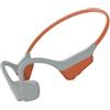 Caijin Cuffie Conduzione Ossea, Autonomia 14 Ore, Auricolari Sportivi Bluetooth Open-ear, IPX5 Impermeabili, Bluetooth 5.3, Qualità Audio HD, Open-ear Cuffie (Arancione)