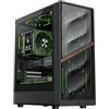 GAMEMAX AERIS 330 MB MATX - Alloggiamento da gioco - Design ispirato ai leoni, 4 ventole ARGB con rete ad alto throughput, supporto M-ATX, GPU da 330 mm, radiatori da 240/360 mm, USB-C, memoria