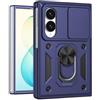 ESHUYI Cover per Samsung Galaxy Z Fold8 con Fotocamera Scorrevole | Protezione antiurto militare, supporto ad anello, compatibile con supporti magnetici per auto, Blu