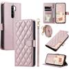 GoodcAcy Cover per Xiaomi Redmi Note 8 Pro con Cordino, Premium Pelle PU Portafoglio con Supporto Flip Libro Libretto Custodia [Protezione Completa] [Slot per Scheda] [Supporto Stand] - Rosa