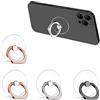 ZHIHUITL Cellulare Anello,4 pezzi Supporto trasparente dell'anello del telefono cellulare,Supporto rotante a 360 gradi per la suoneria del telefono,Adatto per vari smartphone(2 oro+1 argento+1 nero)