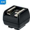 JJC Adattatore Hot Shoe con Porta di Connessione PC Sync Extra per Collegare Fotocamere a Flash Esterni e Luci da Studio