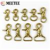 Meetee 1/2/3/5 pezzi in ottone massiccio grilletto clip girevole chiusura a moschettone per borsa cinghia cintura tessitura guinzagli per cani da compagnia ganci per appendere