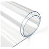 PLUSHOME - Tovaglia trasparente in tela cerata per sala da pranzo e cucina, protezione in PVC, copertura per scrivania o tavolo, varie misure