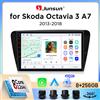 Junsun Autoradio Junsun Wireless CarPlay Android Auto per Skoda Octavia Mk3 (5E) 2012-2020 con ventola di raffreddamento integrata, navigatore GPS Android, lettore multimediale, WiFi, DSP, RDS, BT, SWC,