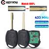 KEYYOU Con Servizio di Taglio Nuovo Per FORD Focus Fiesta Mondeo Fusion Transit KA 2001 2002-2008 Chiave A Distanza Dell'automobile 433 MHz 4D60 Chip
