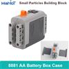 wishiot Scatola per Batterie AA 8881, Tecnologia MOC, Blocchi PF, Funzioni di Alimentazione per Robot Auto, Compatibile con Lego e Tutti i Marchi di Blocchi
