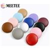 Meetee 50 Pz Meetee 11-28mm Bottoni in pelle per vestiti Scarpe Borse Decor Gambo tondo Bottone Cappotto Riparazione Fibbie Accessori per cucire fai da te