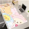 Potdemiel Tappetino per mouse rosa cartone animato XXL Tappeto per tastiera Anime Kawaii Laptop Tappetino per mouse morbido da gioco carino Tappetino per scrivania HD per computer
