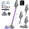 FixtFixer 500W Aspirapolvere Senza Fili, Scopa Elettrica Senza Fili Potente, 6-in-1 Scopa Senza Fili 80 Minuti di Autonomia per pavimenti duri, moquette, peli di animali domestici