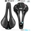 RYET Sella per bicicletta stampata in 3D completamente in carbonio 250mm × 140mm 115g 7 × 9mm Sedile per bici stampato in carbonio 3D MTB Sella per bici da strada in ghiaia Parti