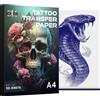 DMTATTOO DM 10/20/30//50/100PCS Carta per trasferimento di tatuaggi Premium 4 strati Carta per stencil per fotocopiatrici termiche a mano libera per fornitori di tatuaggi per tatuatori