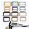Meetee 5/10 Pz 12-50mm Metallo Tri-Glide Fibbia Anello Quadrato per Zaino Cinghia Slider Regolatore Fibbie Borsa Artigianale in Pelle Che Fanno Forniture
