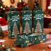 ZQNYCY 6-24 pezzi scatola di imballaggio regalo di Natale con finestra trasparente a forma di albero di Natale scatole di biscotti caramelle 2026 decorazioni per feste di Capodanno bomboniere per bambini
