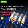 YYTCG 1 paio cavo audio RCA 2 cavi di interconnessione RCA a 2 cavi RCA stereo HIFI ad alte prestazioni per audio amplificatore CD DVD