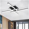ludengchaoshi Nuove plafoniere moderne a LED Lampada da soffitto nera per soggiorno Camera da letto Sala studio Luci a LED per plafoniere da camera
