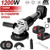 NONE Smerigliatrice angolare senza spazzole da 100 mm Smerigliatrice a batteria a 3 velocità adatta per il taglio di prodotti in legno con utensili elettrici a batteria da 18 V/21 V