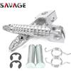 SAVAGE Moto Anteriore Poggiapiedi Spina Del Piede Per KAWASAKI Z125 Pro Z250 Z300 Z650 Z900 NINJA 250 300 650 VERSYS X300 Rider Pedale Poggiapiedi