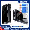 Hganus Powerbank Portatile 24000mAh con Doppia Torcia LED, Ricarica Rapida PD 22.5W, Porte USB Type-C, Batteria Esterna