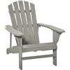 Outsunny Outsunny Sedia Adirondack Sedia da Giardino Sedia da Giardino per Esterni Dim. 78L X 89P X 88H cm Legno massello di pino