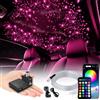 VASTFIRE Kit soffitto stellare VASTFIRE Split, 300‑600 fibre ottiche 0.02in/0.03in 3.2ft/4.9ft/6.5ft RGBW per auto, 1/2/4 teste luminose, motore 5W, cablaggio flessibile facile da nascondere, controllo APP e