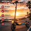 Kickwey T4 Pro, monopattino elettrico pieghevole: 1000 W, velocità massima 45-50 km/h, autonomia 80-100 km (48 V, 20 Ah), dotato di Bluetooth integrato. Monopattino Elettrico Leggero per Pendolari e