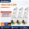 ZoeRax Modulo ricetrasmettitore ZoeRax RJ45 SFP 1.25/2.5/10G con supporto DDM fino a 100m/30m, compatibile con Cisco
