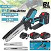 Vremota Motosega Elettrica Senza Spazzole 6/8 Pollici 4500W, Utensile da Giardinaggio Portatile a Batteria per Potatura e Lavorazione del Legno con 2 Batterie da 21V