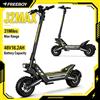 NONE Monopattino Elettrico per Adulti FREEBOY J2MAX, motore da 1200W, batteria da 48V 18.2Ah, autonomia di 50 km, fuoristrada, pneumatici larghi da 11 pollici, doppio freno a disco, IPX5, velocità di 55