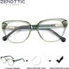 ZENOTTIC (taglia S) Occhiali da vista fotocromatici in acetato a forma di farfalla per donna, lenti progressive per vicino e lontano